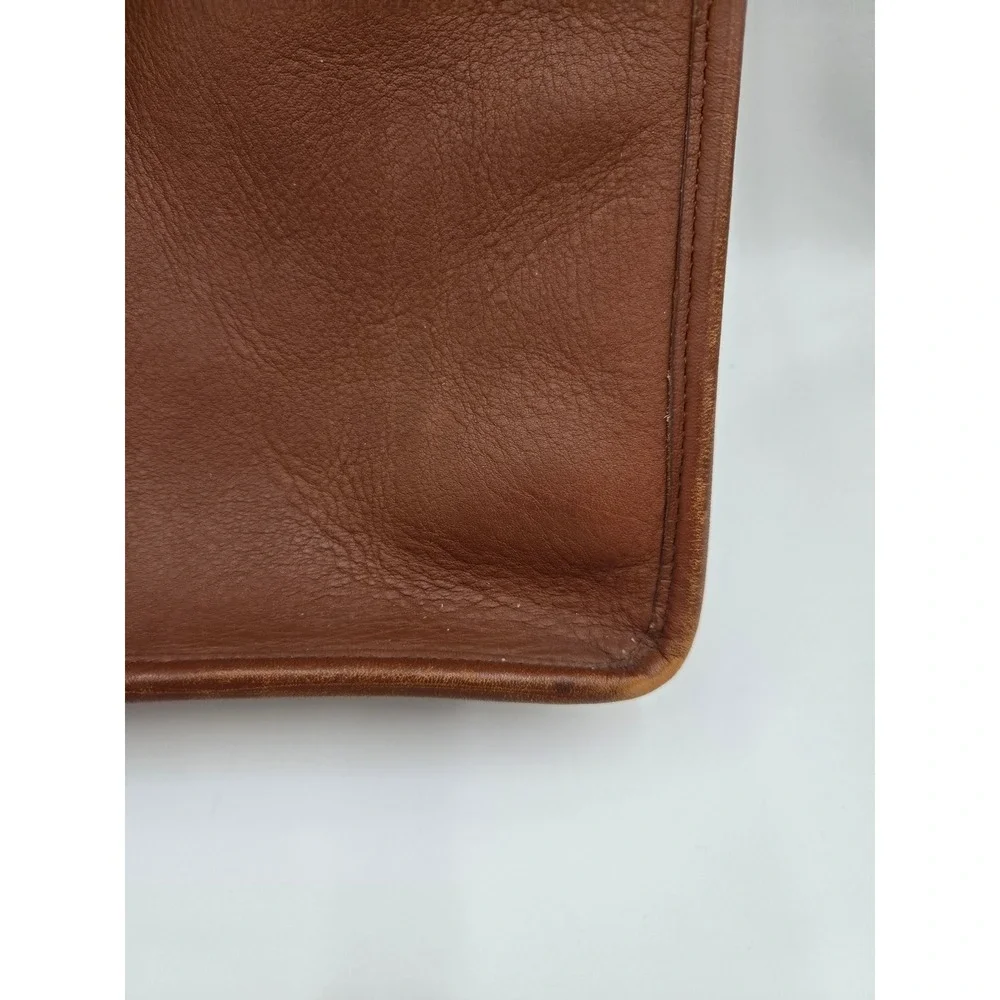 Vintage Coach Embassy Briefcase 5090‎ British Tan Leather Messenger Bag USA Made